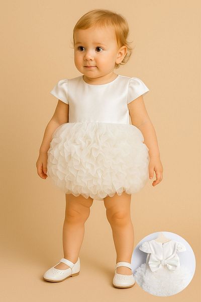 Minytrendy Baby Girl Child Concept Birthday Dress Party Wedding Summer Dress Tulle Tutu Lined