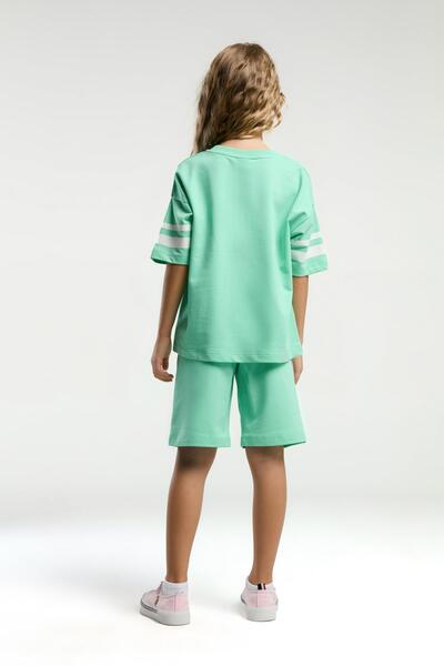 U.S. Polo Assn. U.S. Polo Assn. Girl's Bermuda Suit 100% Cotton / 100% Cotton