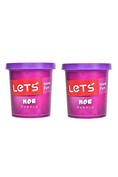 Lets Purple Single Color Play Dough - 150 Grams (Pack of 2)