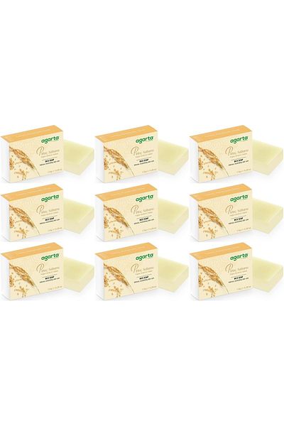 Agarta Handmade Natural Soap 150Gr Rice (Set of 9)