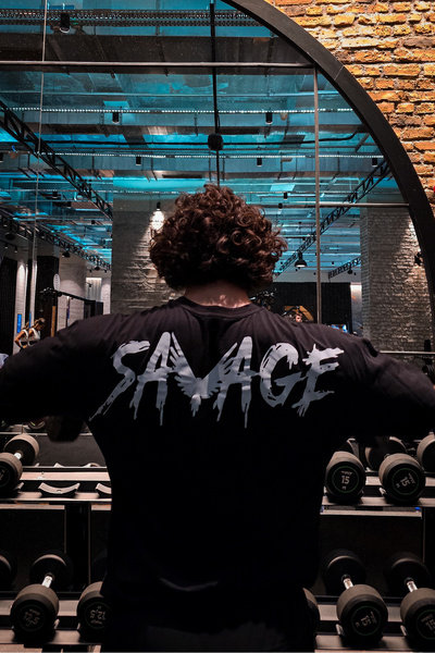 Liber Savage - %100 Pamuk Oversize Tshirt (SİYAH)
