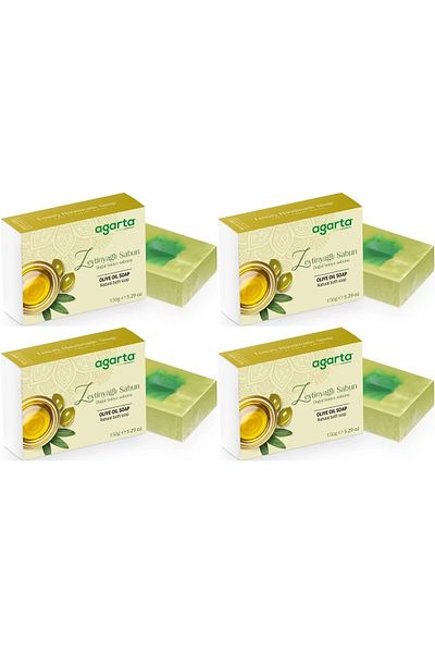 Agarta Handmade Natural Soap 150Gr with Olive Oil (Set of 4)