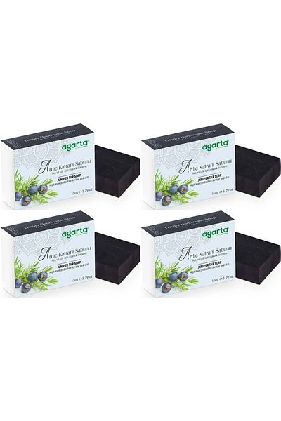 Agarta Handmade Natural Soap 150Gr Juniper Tar (Set of 4)