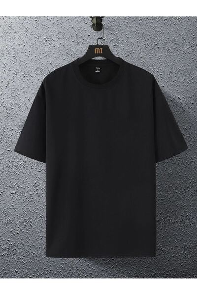 CLAYES Μπλουζάκι New York Bear Single Jersey - Μαύρο εμπριμέ μπλουζάκι με λαιμόκοψη