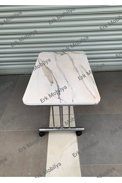 erk mobilya Tekerlekli Orta Sehpa, , Pratik Orta Sehpa, 60x100cm Masa, Tekerli Sehpa