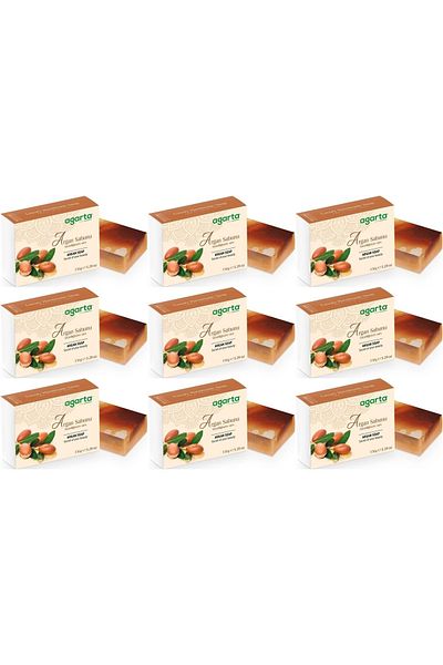 Agarta Handmade Natural Soap 150Gr Argan (Set of 9)