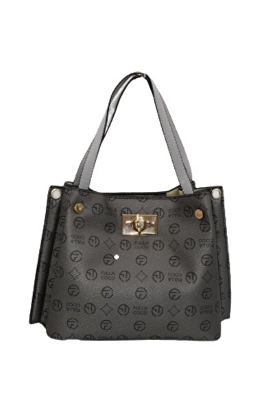 Morpelikan Platinum Monogram Women's Shoulder and Hand Bag - Three Compartments