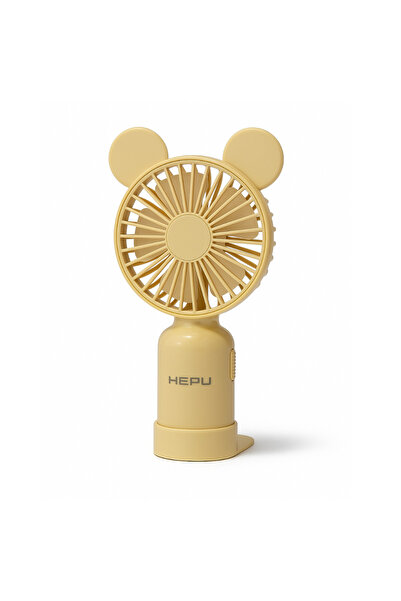 HEPU HP F04 Taşınabilir Şarjlı Çanta Tipi El Vantilatörü 250 mAh 5 Kollu Kade...