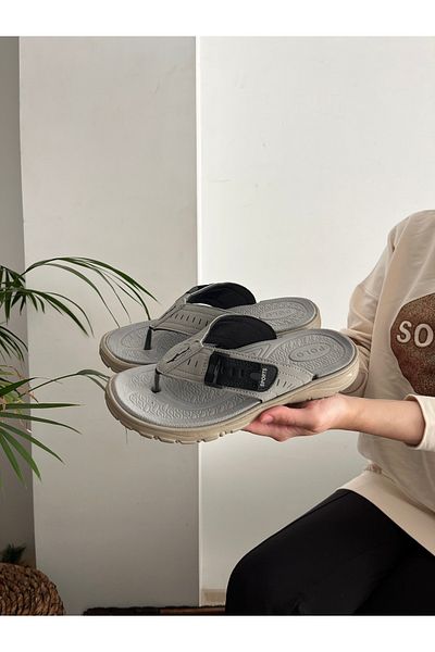 Behtah Kundura Men's Soft Sole Flip Flops Pool Beach Daily Soft Wet Floor Slippers