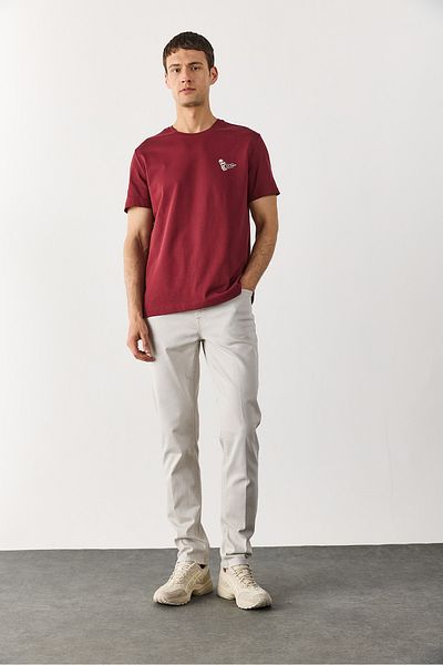 VENA Μπλουζάκι με στάμπα Weekend - Claret Red