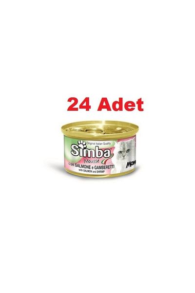 Simba Salmon And Shrimps Canned Cat Food - Pack Of 24 * 85 G