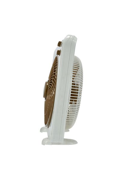 Olsenmark 12” Box Fan With 3 Speed Settings And Anti-rust Gold Blade Design