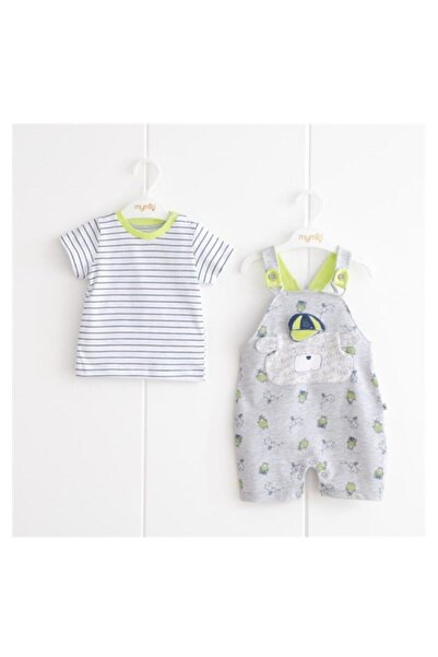 MELOMARKETING Erkek Bebek Pamuklu Kısa Salopet