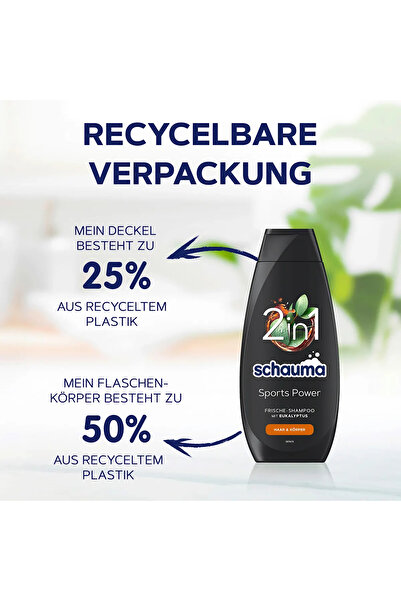 Schwarzkopf Şampuan Spor Gücü, Sports Power 400 ml