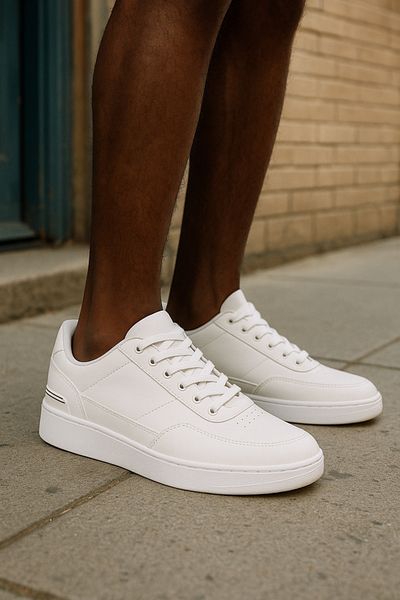 Riccon Unisex Ghiogluh Sneaker - 00124541   Λευκό Μαύρο
