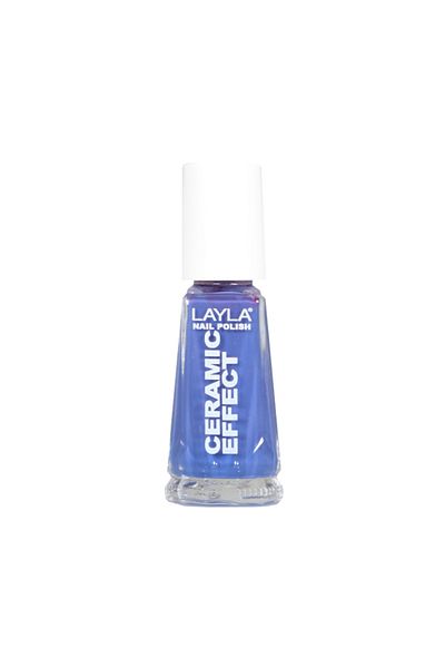 Layla Cosmetics Nail Polish Ceramic Effect N.68 Pacific Albastru - Lac de Unghii Clasic