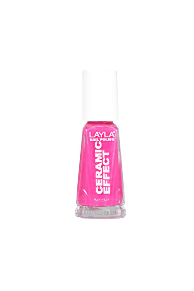 Layla Cosmetics Nail Polish Ceramic Effect N.9 Flirty Fucsia - Lac de Unghii ...