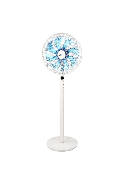Zilan 3 In 1 Foot Fan - 60w, 9 Speeds, 90°, 10h Timer, Led, Diameter 40 Cm, Remote Control