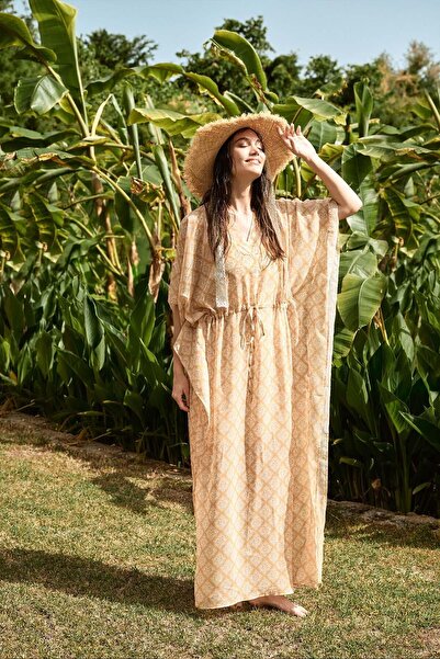 Haşema Sarı Uzun Pareo 5041