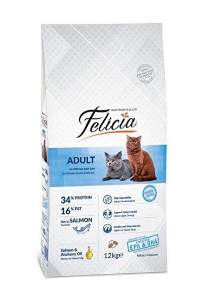 Felicia 12 Kg Somonlu Yetişkin Kedi Maması.