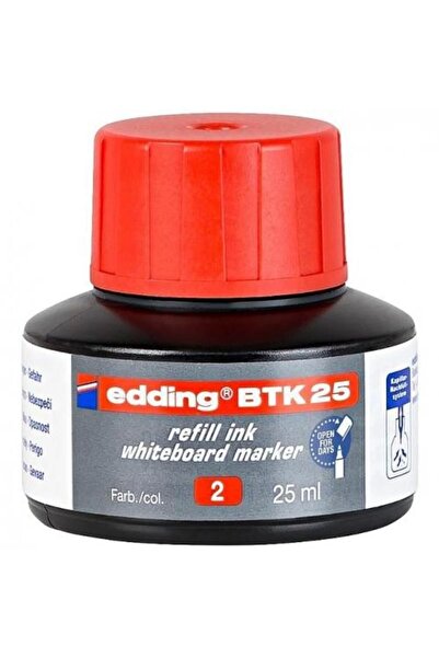 Edding Beyaz Tahta Kalemi Mürekkebi 25ml. Btk25 - Kırmızı