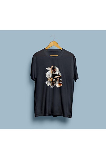 Generic Brand Oversize Barista Design Unisex T-Shirt