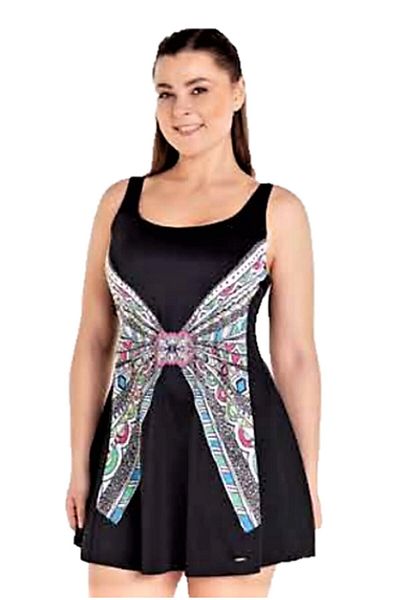 Sunsurf Μαγιό Φόρεμα Plus Size Μαύρο