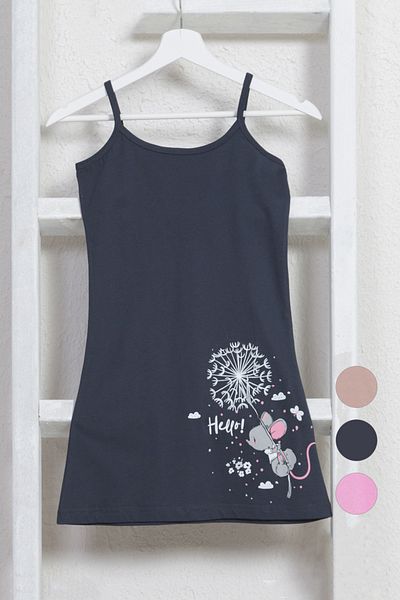 VİENETTA Girl's P.supreme Oval Tunic with Rope Strap and Skirt,004079