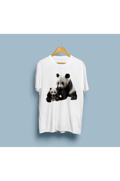 Generic Brand Oversized Panda Family design unisex t-shirt