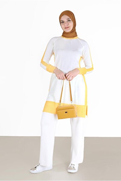 Alvina TWO COLOR KNITWEAR TUNIC 42012