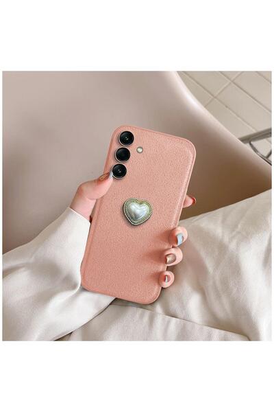 Zebana Samsung Galaxy A17 Compatible Case Velvix Silicone Case Rose Gold