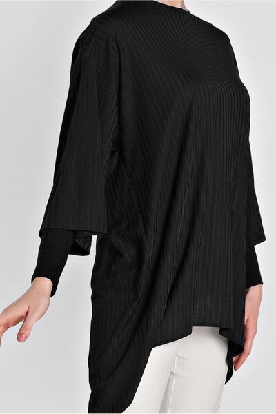 Alvina Elbow Sleeve Tunic with Back Slippers 4494