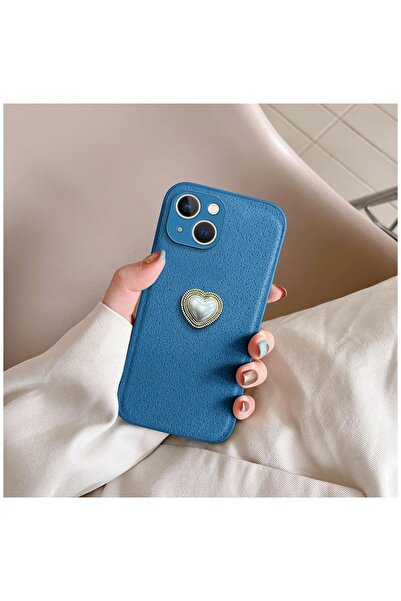 Pro Aksesuar Apple iPhone 15 Plus Uyumlu Kılıf Kalpli Vel Silikon Kılıf Açık ...