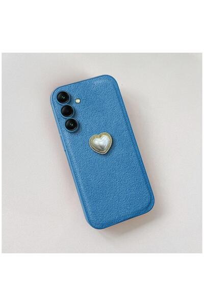 Zebana Samsung Galaxy A17 Compatible Case Velvix Silicone Case Light Blue