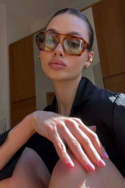 BluePepper Brooklyn Leopard Sunglasses Geometric Frame 55 Ekartman