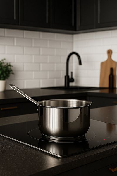YUNUSOĞLU HOME Stainless Steel Sauce Pot – 1 Liter Suitable for All Types of Cookers