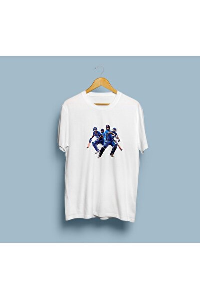 Generic Brand Tricou unisex cu design Oversize Cricket Players