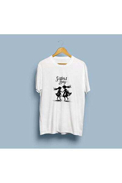 Generic Brand Unisex T-shirt με σχέδιο "Ημέρα της Αδελφής" σε Oversized