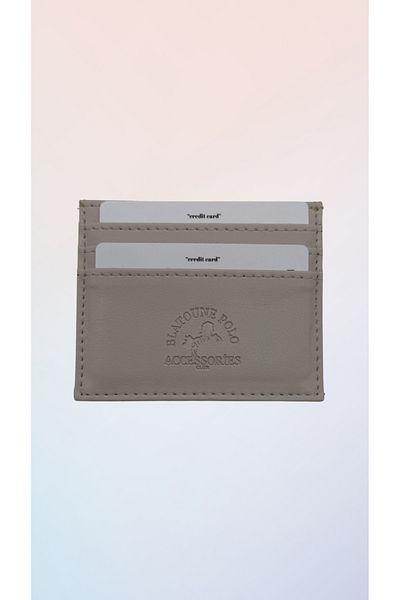 Blatoune Polo Unisex Faux Leather Slim Model Paper Money Compartment Credit Card and Business Card Holder Card Holder