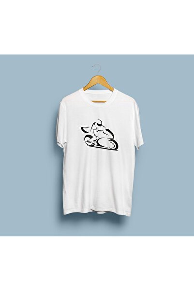 Generic Brand Unisex Oversize Ghost Motorcycle Design T-shirt