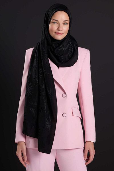 Imannoor 3028 Sun Born Shiny Jacquard Shawl 70X200