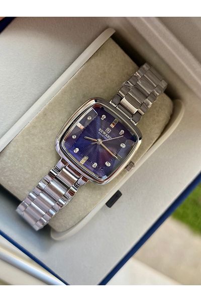 Reward Square Steel Silver Color Waterproof Vintage Model Women's Wristwatch