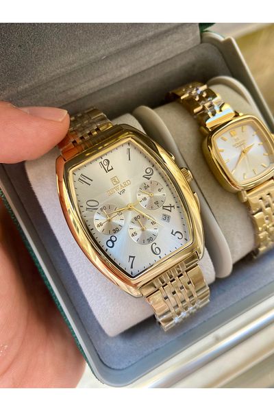 Reward brand lover couple watch with boxed bag