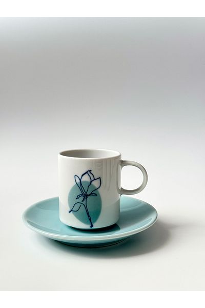 Porland Alyssa Turquoise Coffee Set 12 Pieces 04por035198