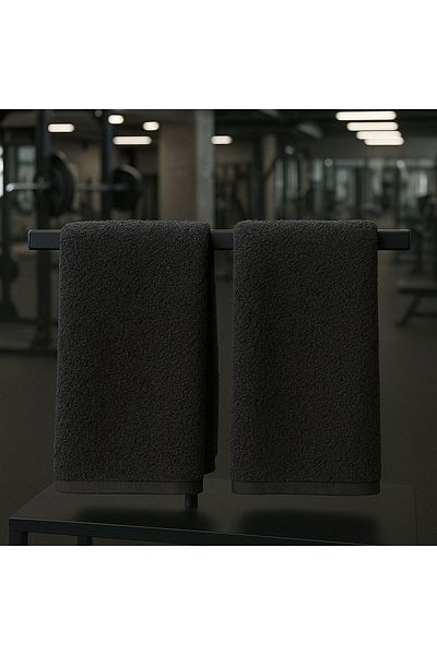 XAMANTHA 2 Pieces of Cotton 50X90 Towels for Sports, Training, Fitness – Sweat Absorbent, Soft and Durable!