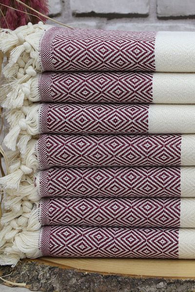 Fabric Box 100% φυσικό βαμβάκι - Πετσέτα μπάνιου Diamond Peshtemal, Τουρκική πετσέτα μπάνιου