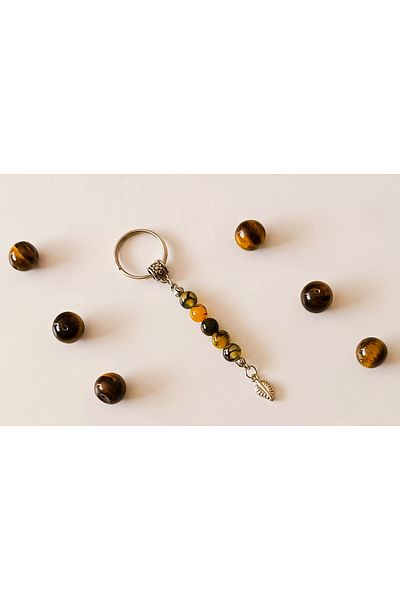 devritarz Agate Stone Healing Natural Stone Keychain Design
