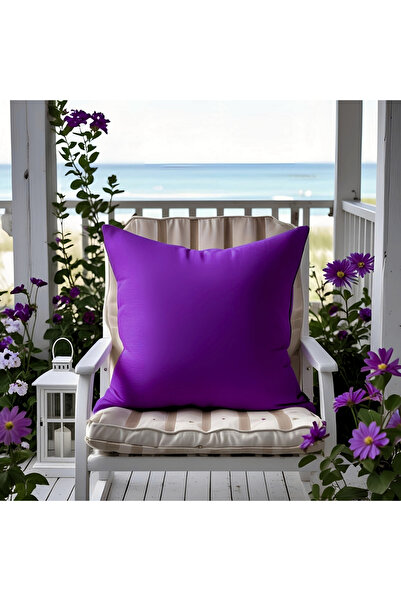 Bc Home Mor Dekoratif Kırlent Kılıfı Düz, Sade