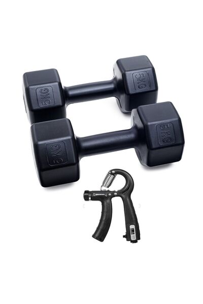 Besinistanbul Ps Spor 10 Kg Dambıl ( 2 Adet 5 Kg Dambıl Sayaçlı Ayarlanabilir El Yayı Olarak Gönderim Yapılır )