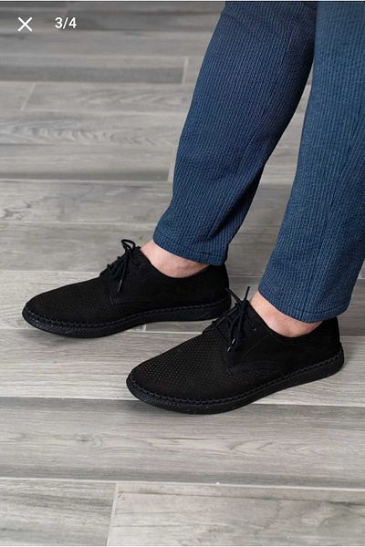 D&M DANİ&MARCA Loafer negru din piele naturală pentru bărbați - pantofi casual și de vară, nubuc
